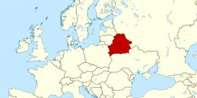 Yeri Belarus, dünya xəritəsində